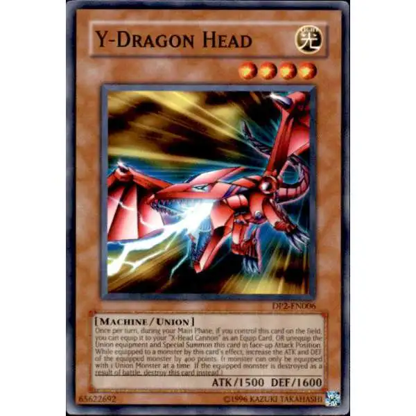 YuGiOh GX Trading Card Game Duelist Pack Chazz Common Y - Dragon Head DP2-EN006