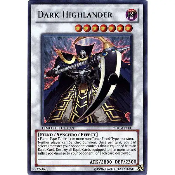 YuGiOh Shonen Jump Ultra Rare Dark Highlander YF01-EN001