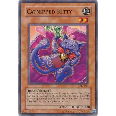 YuGiOh Flaming Eternity Common Catnipped Kitty FET-EN013
