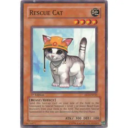 YuGiOh Flaming Eternity Common Rescue Cat FET-EN033