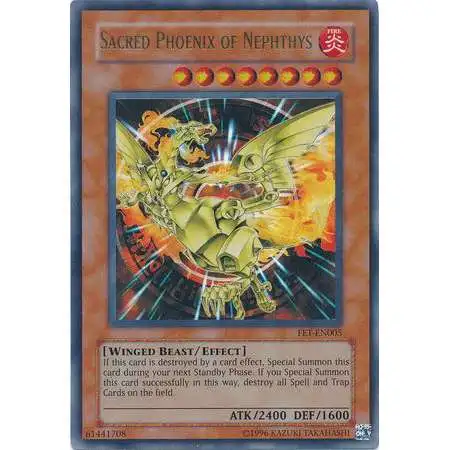 YuGiOh Flaming Eternity Ultra Rare Sacred Phoenix of Nephthys FET-EN005