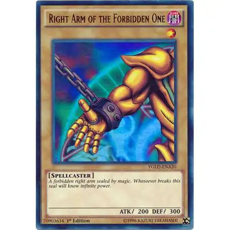 YuGiOh Yugi's Legendary Decks Ultra Rare Right Arm of the Forbidden One YGLD-ENA20