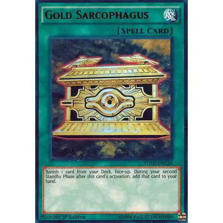 YuGiOh Yugi's Legendary Decks Ultra Rare Gold Sarcophagus YGLD-ENC26