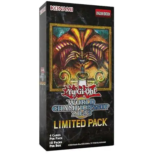 YuGiOh 2025 World Championship Limited Booster Box [10 Packs]
