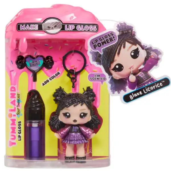Yummiland Sour Sweeties Blake Licorice Lip Gloss Doll