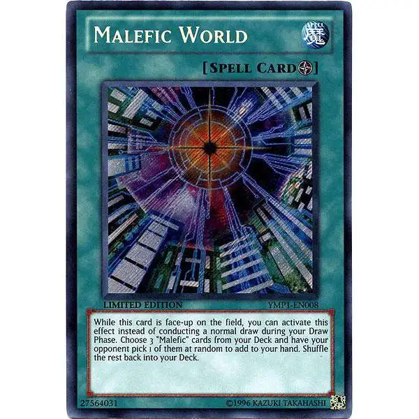 YuGiOh Bonds Beyond Time Movie Promo Secret Rare Malefic World YMP1-EN008