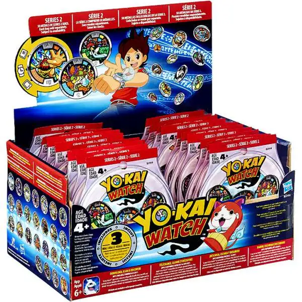Yo-Kai Watch Series 2 YOKAI MEDALS Mystery Box [24 Packs]