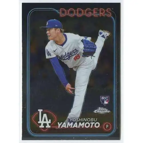MLB 2024 Topps Chrome Baseball Yoshinobu Yamamoto #18 [Rookie]