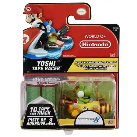 World of Nintendo Mario Kart 8 Tape Racer Yoshi Figure