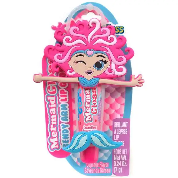 YOYO Lip Gloss Mermaid Gloss Cupcake Bendy Arm Lip Gloss