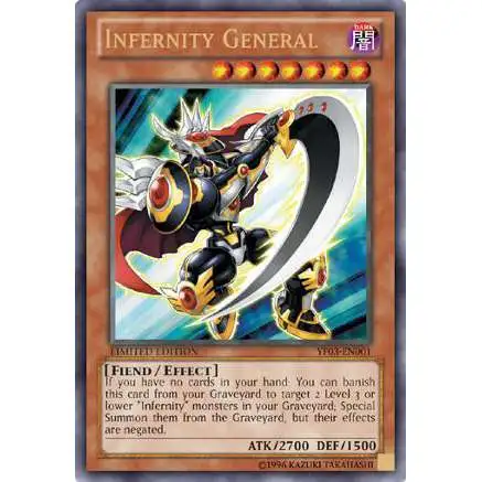 YuGiOh Shonen Jump Ultra Rare Infernity General YF03-EN001