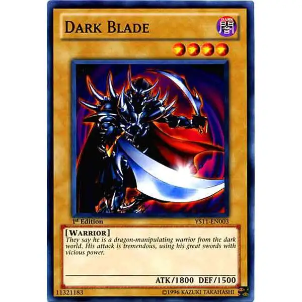 YuGiOh Trading Card Game Dawn of the Xyz Common Dark Blade YS11-EN003