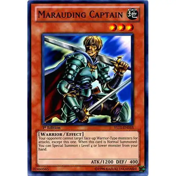YuGiOh Trading Card Game Dawn of the Xyz Common Marauding Captain YS11-EN015