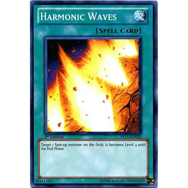 YuGiOh Trading Card Game Dawn of the Xyz Common Harmonic Waves YS11-EN022