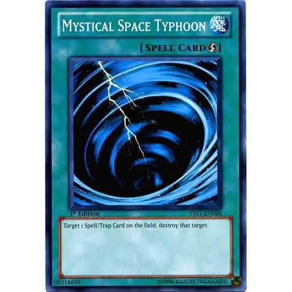 YuGiOh Trading Card Game Dawn of the Xyz Common Mystical Space Typhoon YS11-EN024