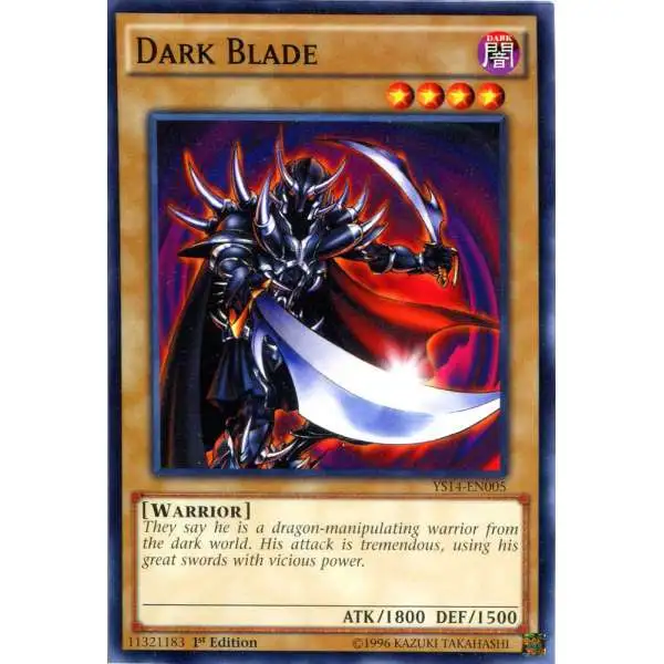 YuGiOh Space-Time Showdown Common Dark Blade YS14-EN005