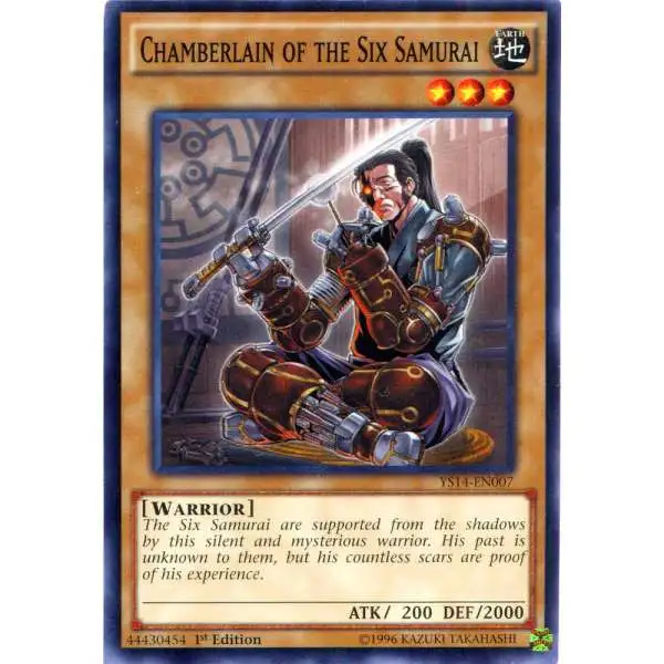 YuGiOh Space-Time Showdown Common Chamberlain of the Six Samurai YS14-EN007