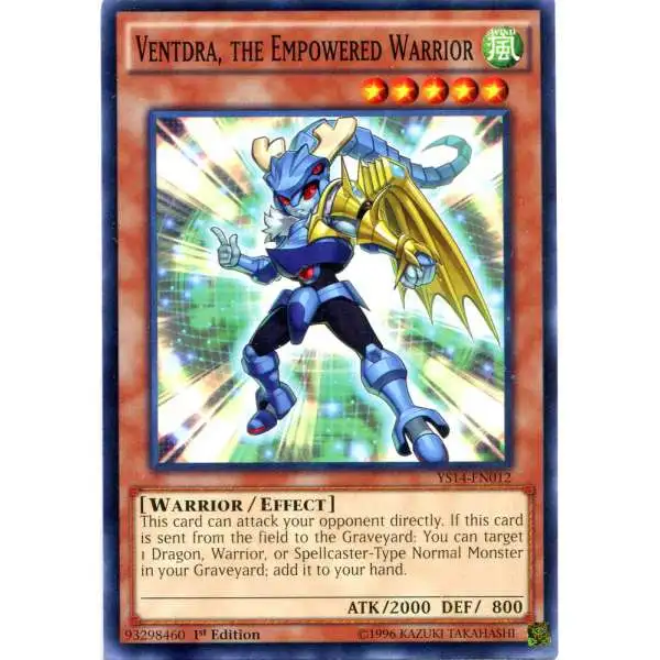 YuGiOh Space-Time Showdown Common Ventdra, the Empowered Warrior YS14-EN012