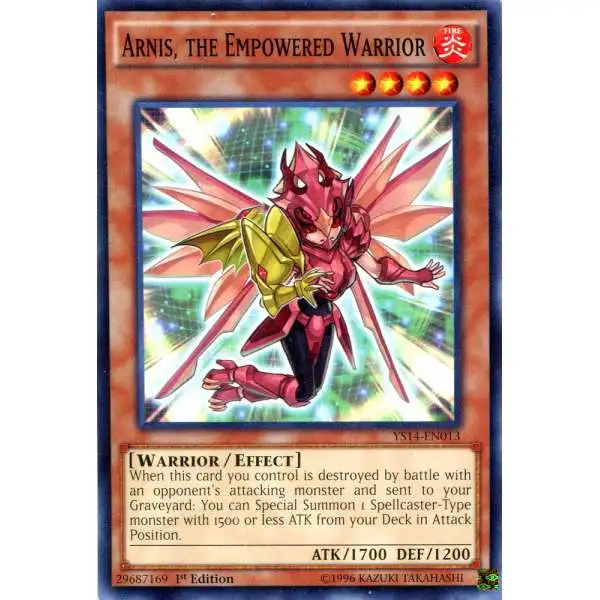YuGiOh Space-Time Showdown Common Arnis, the Empowered Warrior YS14-EN013