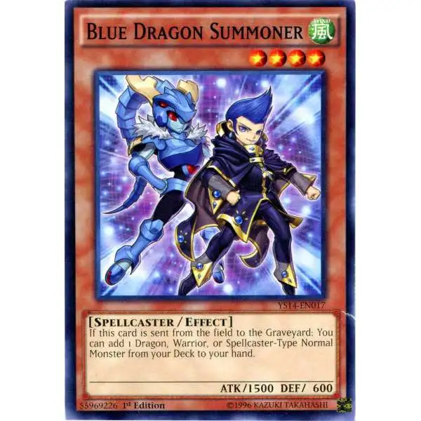 YuGiOh Space-Time Showdown Common Blue Dragon Summoner YS14-EN017