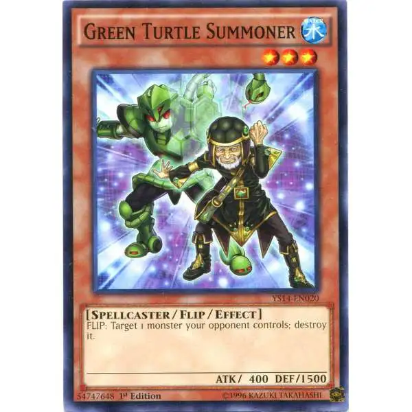 YuGiOh Space-Time Showdown Common Green Turtle Summoner YS14-EN020