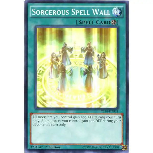 YuGiOh Space-Time Showdown Common Sorcerous Spell Wall YS14-EN021