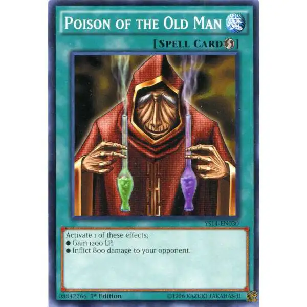 YuGiOh Space-Time Showdown Common Poison of the Old Man YS14-EN030