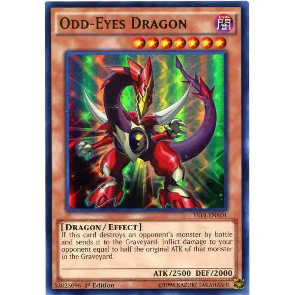 YuGiOh Space-Time Showdown Ultra Rare Odd-Eyes Dragon YS14-ENA01