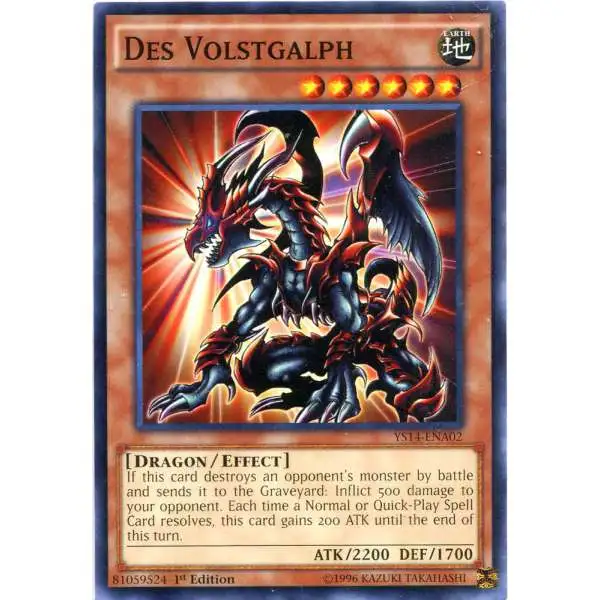 YuGiOh Space-Time Showdown Common Des Volstgalph YS14-ENA02
