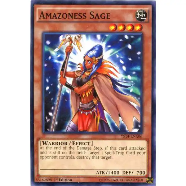 YuGiOh Space-Time Showdown Common Amazoness Sage YS14-ENA06