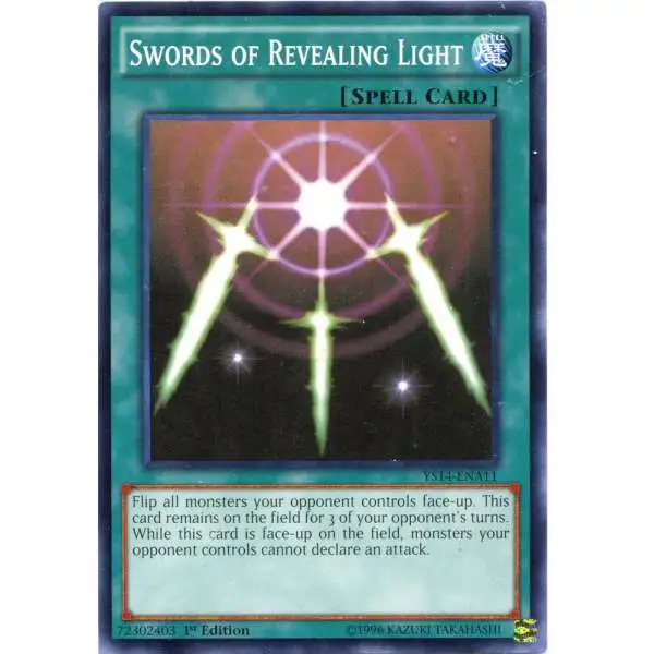 YuGiOh Space-Time Showdown Common Swords of Revealing Light YS14-ENA11