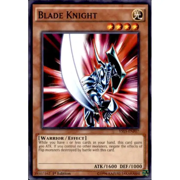 YuGiOh 2015 Starter Deck Saber Force Common Blade Knight YS15-ENF07