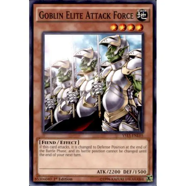 YuGiOh 2015 Starter Deck Dark Legion Common Goblin Elite Attack Force YS15-ENL05