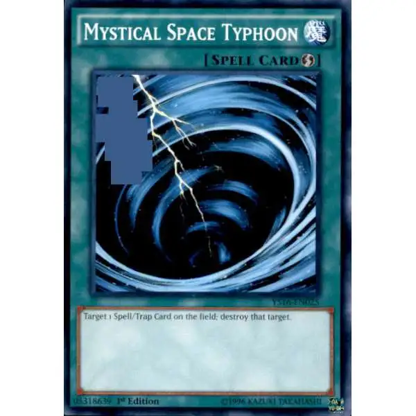 YuGiOh 2016 Starter Deck Yuya Common Mystical Space Typhoon YS16-EN025