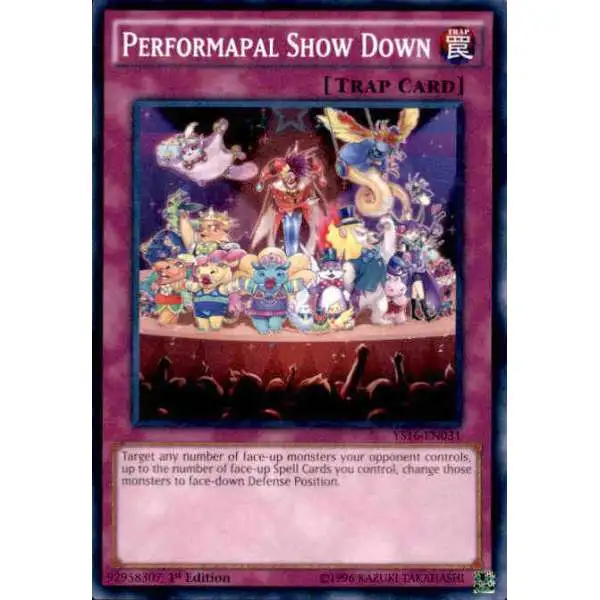 YuGiOh 2016 Starter Deck Yuya Single Card Common Performapal Teeter