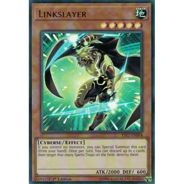 YuGiOh Starter Deck: Link Strike Ultra Rare Linkslayer YS17-EN004