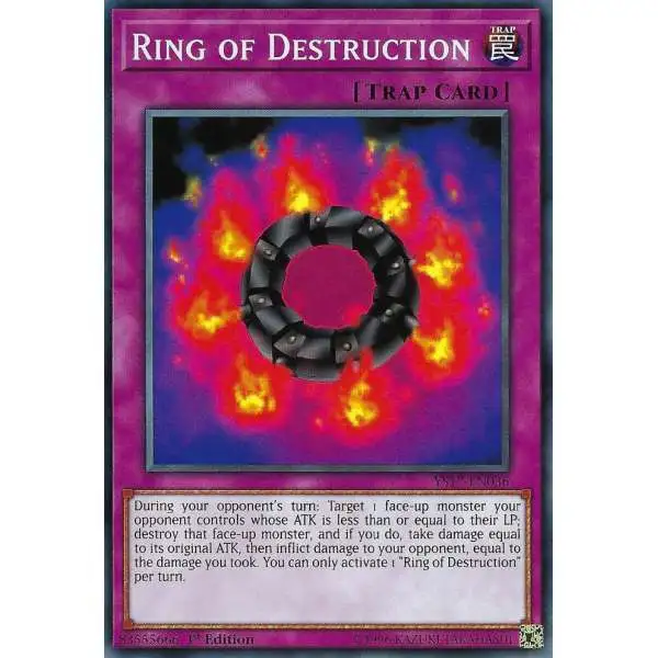 YuGiOh Starter Deck: Link Strike Common Ring of Destruction YS17-EN036