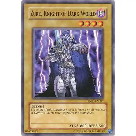 YuGiOh Syrus Truesdale Starter Deck Common Zure, Knight of Dark World YSDS-EN008