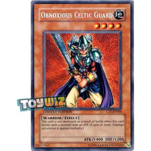 YuGiOh 2004 Collector Tin Secret Rare Obnoxious Celtic Guard CT1-EN006