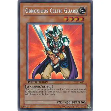 YuGiOh 2004 Collector Tin Secret Rare Obnoxious Celtic Guard CT1-EN006 [Super Rare Misprint]