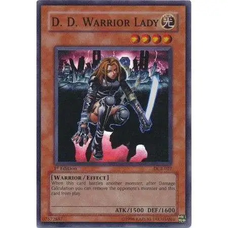 YuGiOh Dark Crisis Super Rare D. D. Warrior Lady DCR-027