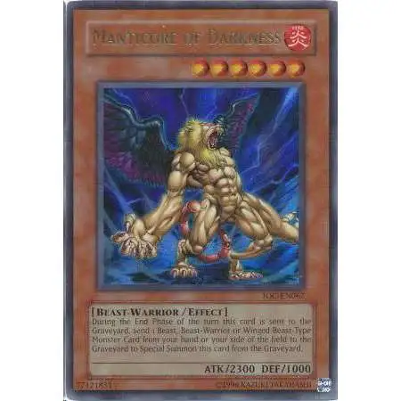 YuGiOh Trading Card Game Invasion of Chaos Ultra Rare Manticore of Darkness IOC-067