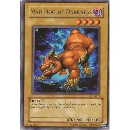 YuGiOh Trading Card Game Invasion of Chaos Rare Mad Dog of Darkness IOC-057