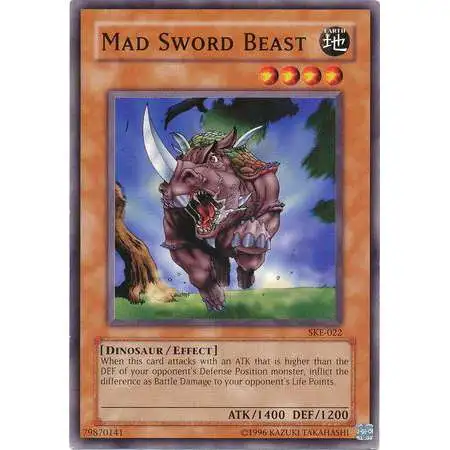 YuGiOh Kaiba Evolution Common Mad Sword Beast SKE-022