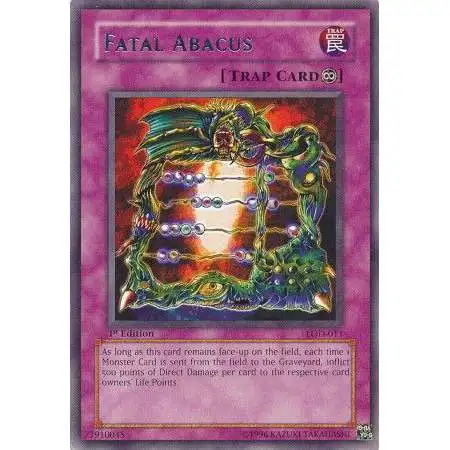 YuGiOh Legacy of Darkness Rare Fatal Abacus LOD-011