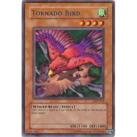 YuGiOh Labyrinth of Nightmare Rare Tornado Bird LON-072