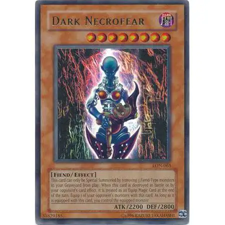 YuGiOh Labyrinth of Nightmare Ultra Rare Dark Necrofear LON-065 [Moderately Played]
