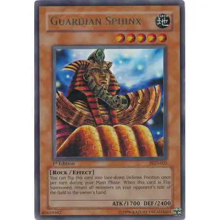 YuGiOh Pharaonic Guardian Ultra Rare Guardian Sphinx PGD-025