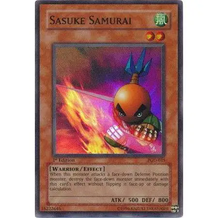 sasuke yugioh card Ninja Grandmaster TU07-EN002 Super Rare Near Mint 1200 Defense Sasuke Samurai (Rare) : DB2-EN216