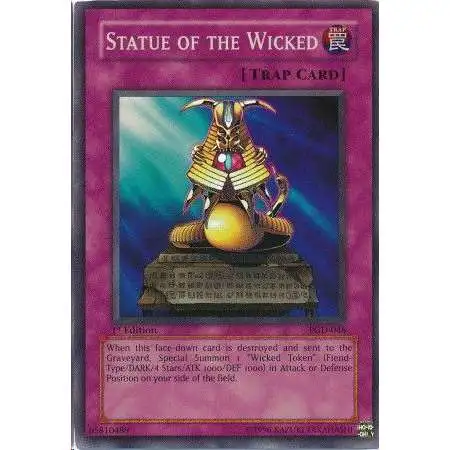 YuGiOh Pharaonic Guardian Super Rare Statue of the Wicked PGD-046
